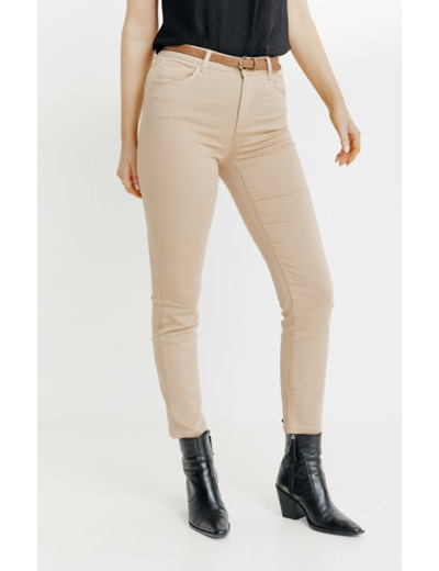 Pantalon Détail Clous Et Ceinture