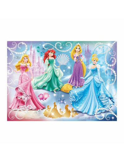 Puzzle 100 pièces - Princesses étincelantes - Disney Princesses