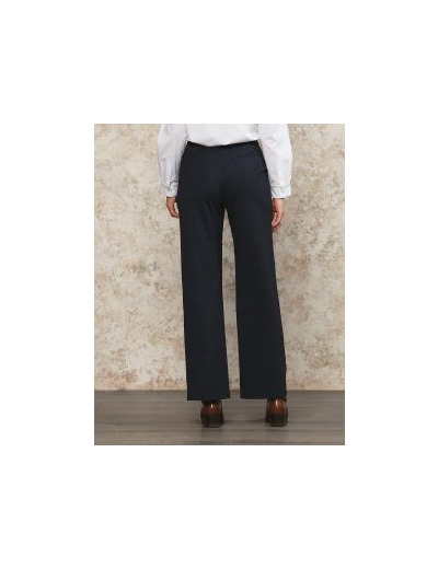 Pantalon large bleu