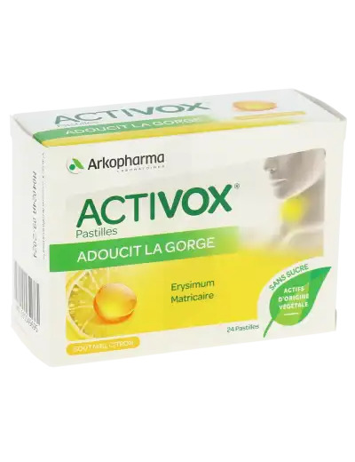 Arkopharma Activox Pastilles Sans Sucre Miel-citron B/24