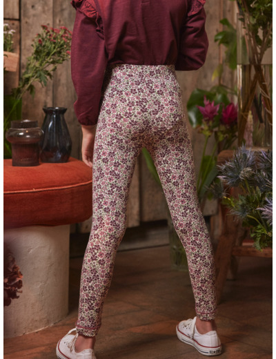 Legging à fleurs