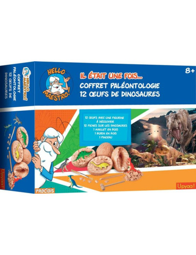 Coffret Paleontologie Hello Maestro - 12 Oeufs