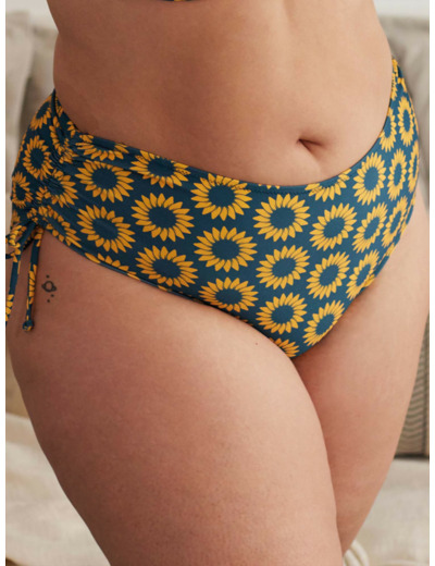 SWIMMYKO Imprimé tournesol maillot de bain culotte haute