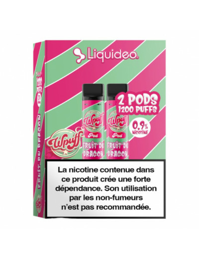 Pack de 2 Pods Wpuff 1800 Pod 2ml 0.9% Liquideo