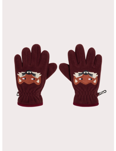 Gants animation renard pour garçon