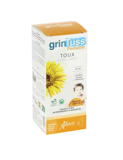 Aboca Grintuss Pediatric Sirop Toux Sèche Et Grasse Fl/128g