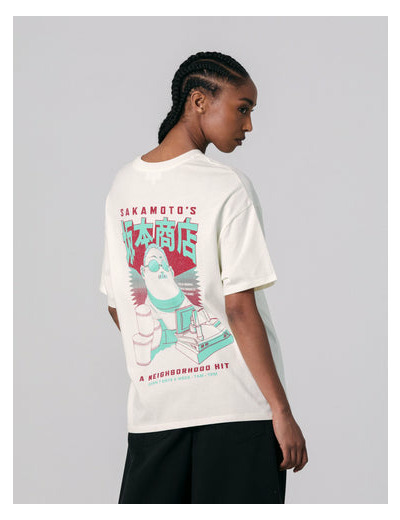 T shirt Jennyfer x SAKAMOTO's oversize sable