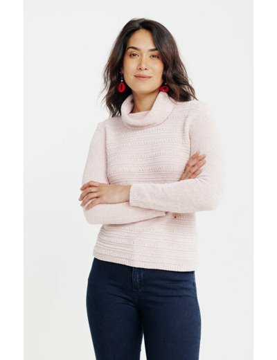 Pull En Chenille Tricotage Fantaisie