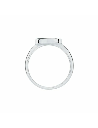 Bague CLEOR en Argent 925/1000 et Verre Noir