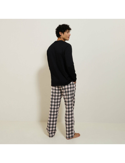 Ensemble pyjama en flanelle - Ecru