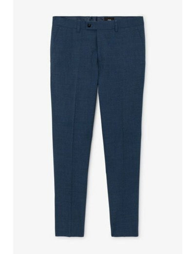 Pantalon de costume slim bi-ton - Bleu