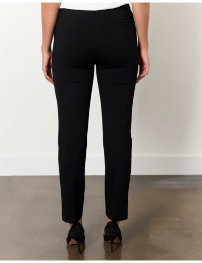 Pantalon 7/8 cigarette uni NOIR Femme