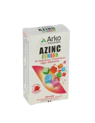 Azinc Vitalité Junior Comprimés à Croquer Fraise Dès 4 Ans B/30