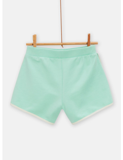 Short vert d'eau style décontracté pour fille