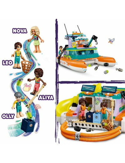 Bateau de sauvetage en mer Lego Friends 41734