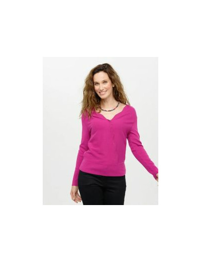 Pull cache coeur rose