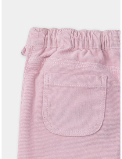 Pantalon en velours rose