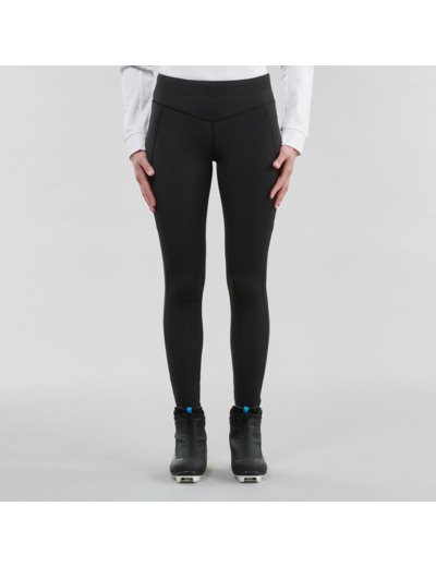 Collant chaud de ski de fond noir XC S TIGHT 100 femme