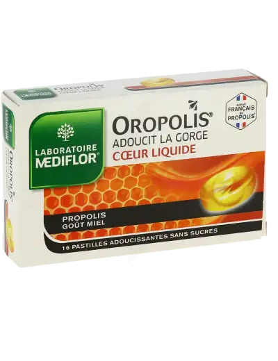 Oropolis Pastilles Coeur Liquide Sans Sucre B/16