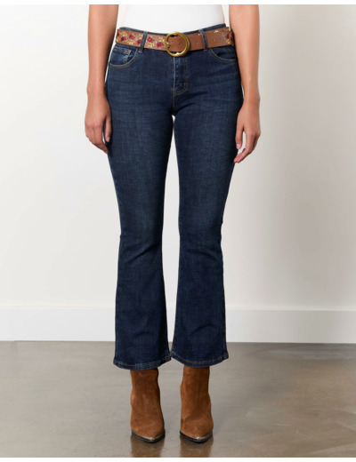 Jean 7/8 bootcut MARINE Femme