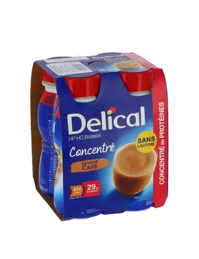 Delical Boisson Hp Hc Concentrée Nutriment Café 4 Bouteilles/200ml