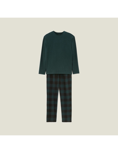 Ensemble pyjama en flanelle - Vert