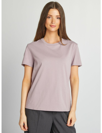 T-shirt en jersey manches courtes - Violet