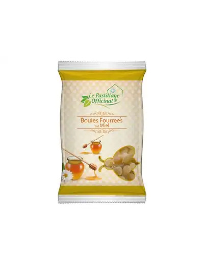 Le Pastillage Officinal Pastille Boule Fourrée Miel Sachet/80g