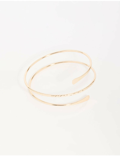 Gold Harmered Arm Cuff