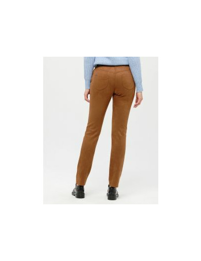 Pantalon suédine marron