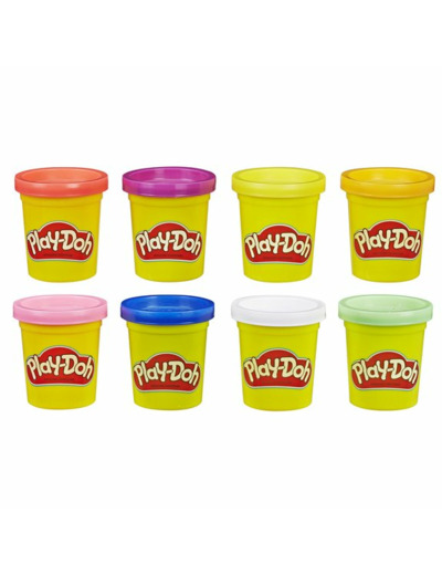 8 pots de pâte à modeler arc-en-ciel Play-Doh