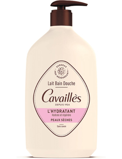 Rogé Cavaillès Lait Bain Douche L'hydratant Peaux sèches 1 litre