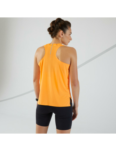 Débardeur running léger Femme - KIPRUN Run 900 Light orange