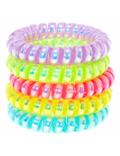 Bracelets torsadés fluo Claire's Club - Lot de 5