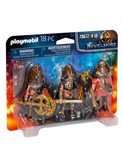 3 combattants Burnham Raiders Playmobil Novelmore 70672