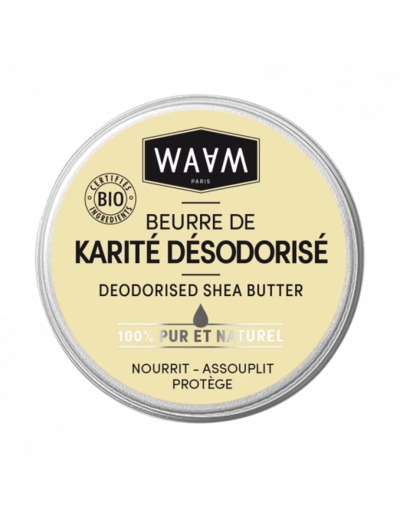 WAAM Beurre de Karité Désodorisé 100ml