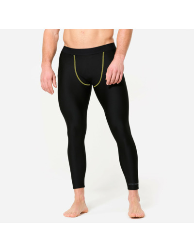 Legging de MMA homme, noir et jaune