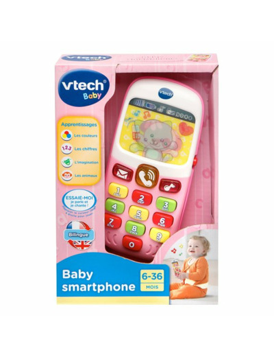 Baby Smartphone Bilingue Rose