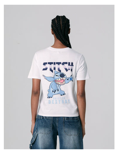 T-shirt stitch  blanc