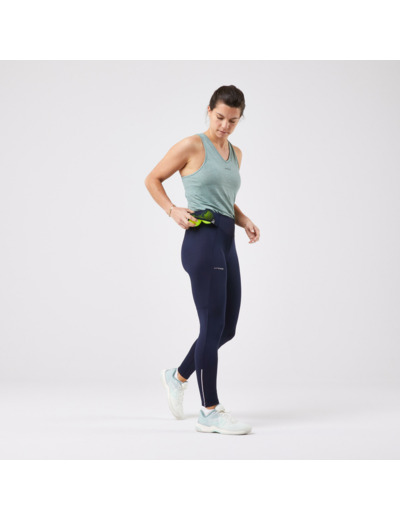 Legging de tennis Femme - TLEGGING Dry HIP BALL bleu imprimé