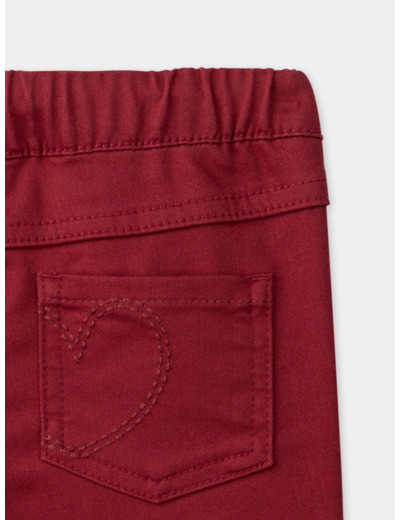 Pantalon slim rouge