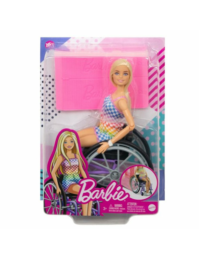 Barbie fashionistas blonde avec fauteuil roulant