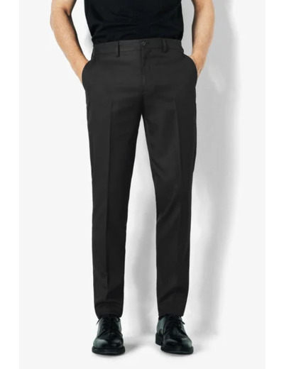 Pantalon de costume slim uni - Noir