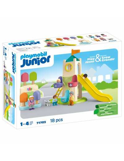 Aire de jeu avec toboggan géant Playmobil Junior 71703