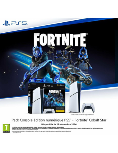 Playstation 5 Alldigital (modèle Slim) Fortnite Cobalt Star