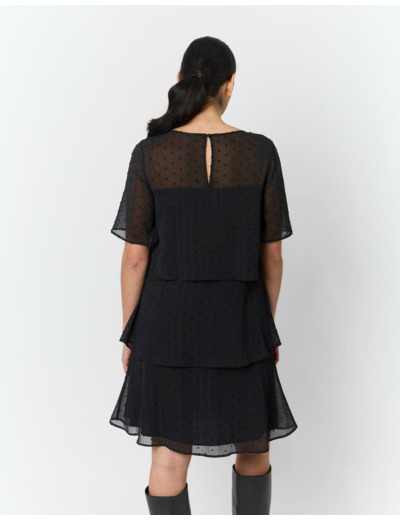 Robe courte unie NOIR