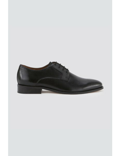 Chaussures de costume derby en cuir - Noir