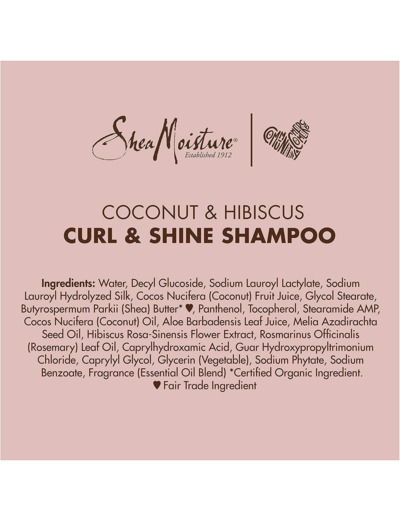 Shea Moisture Coconut & Hibiscus Curl & Shine Shampoo