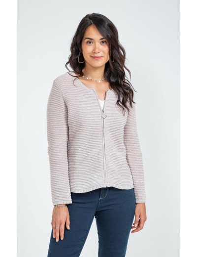 Cardigan Zippé