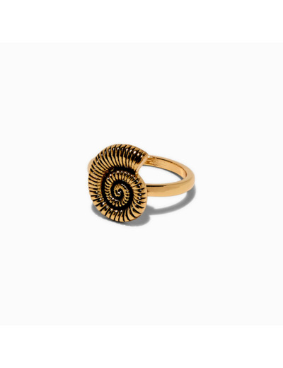 Gold-tone Nautilus Shell Ring